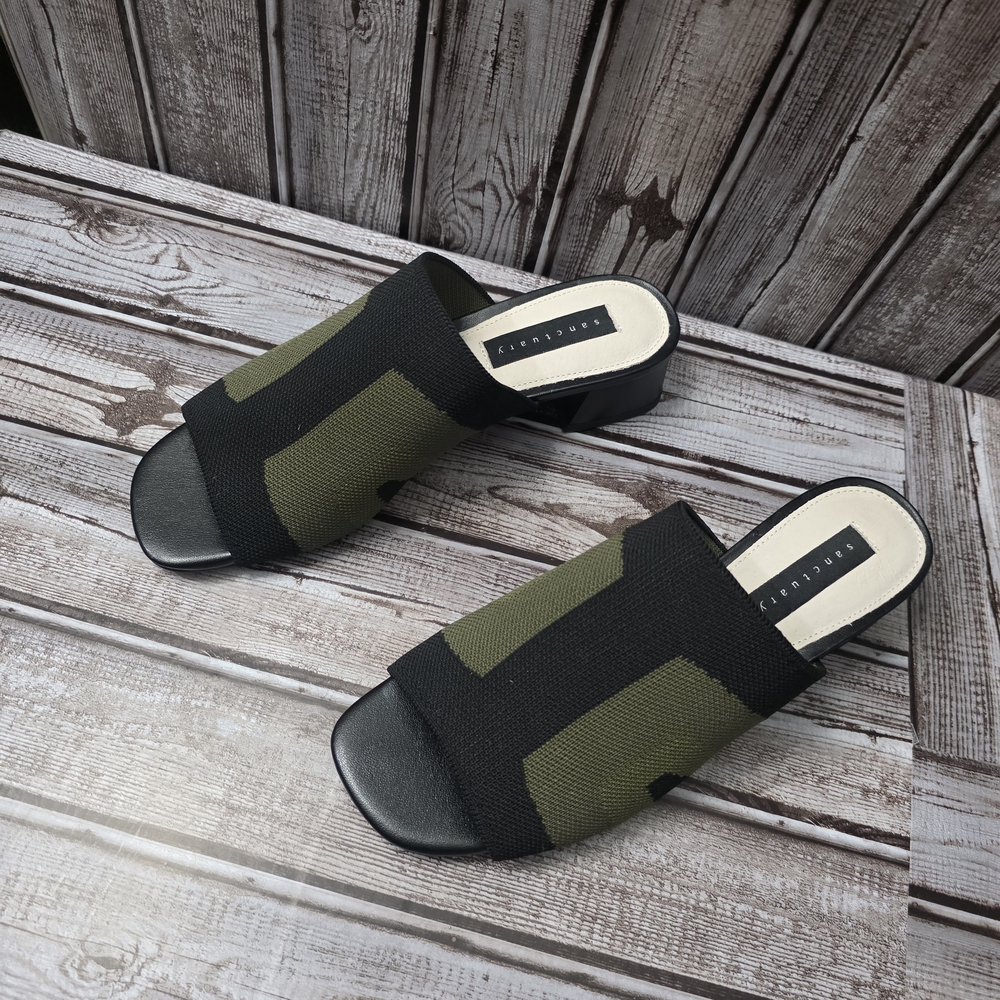 Sanctuary Black and Olive Green Women's Shoes